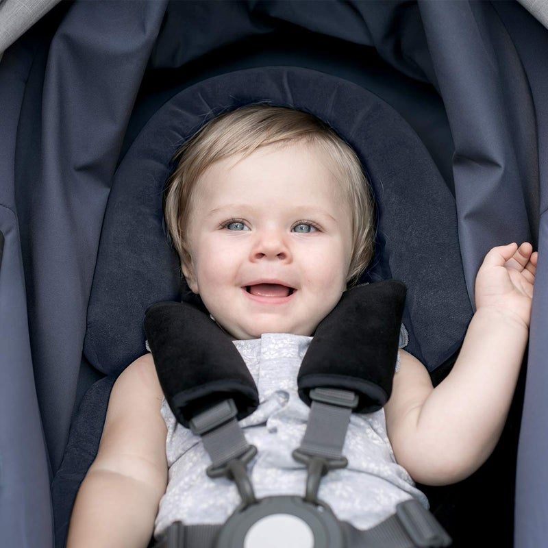 COOLBEBE Upgraded 3-in-1 Babybody Support for Newborn Infant Toddler - Extra Soft Car Seat Insert Cushion Pad, Perfect for Carseats, Strollers, Swings, Black - Image 2